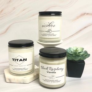 3 Soy Wax Jar Candles